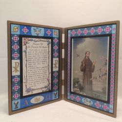 Stained Glass Picture Frame of St. Francis  Assisi" itemprop="image