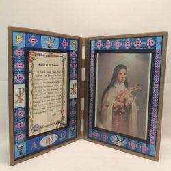 Stained Glass Picture Frame of St. Theresa" itemprop="image