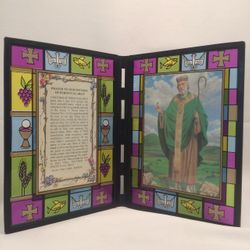 Stained Glass Picture Frame St. Patric" itemprop="image