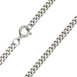 Stainless Silver Curb Neck Chain" itemprop="image