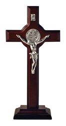 Standing Crucifix St. Benedict with base" itemprop="image