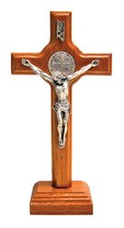 Standing Crucifix St. Benedict With Base" itemprop="image