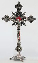 Standing Silver Crucifix" itemprop="image