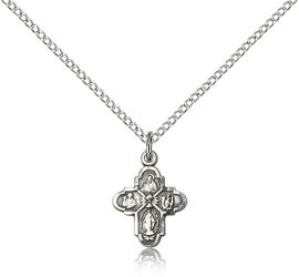 Sterling Silver 4-Way / Chalice Medal Pendant" itemprop="image