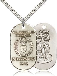 Sterling Silver Air Force Iraq Medal Pendant" itemprop="image