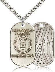 Sterling Silver Air Force Medal Pendant" itemprop="image