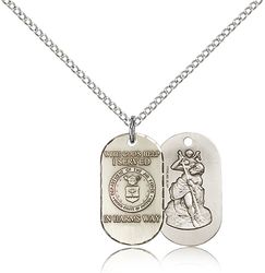 Sterling Silver Air Force Medal Pendant" itemprop="image