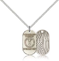 Sterling Silver Air Force Medal Pendant" itemprop="image