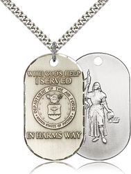 Sterling Silver Air Force Medal Pendant" itemprop="image