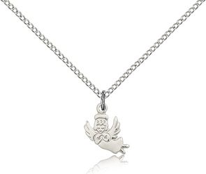 Sterling Silver Angel Medal Pendant" itemprop="image