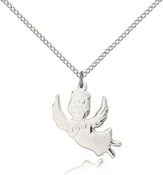 Sterling Silver Angel Medal Pendant" itemprop="image