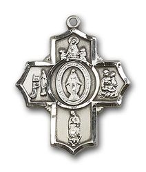 Sterling Silver Apparitions Medal Pendant" itemprop="image