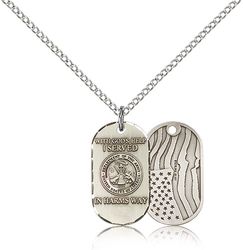 Sterling Silver Army Medal Pendant" itemprop="image