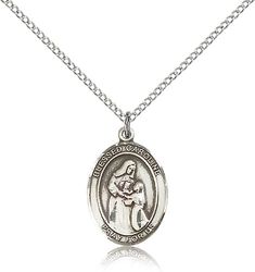 Sterling Silver Blessed Caroline Gerhardinger Pend - Medium" itemprop="image