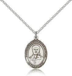 Sterling Silver Blessed Pier Giorgio Frassati Pend - Medium" itemprop="image