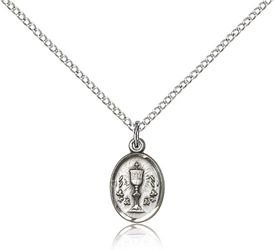 Sterling Silver Chalice Medal Pendant" itemprop="image