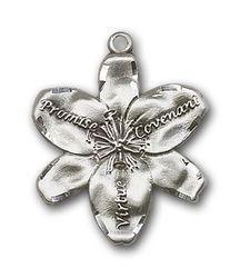 Sterling Silver Chastity Medal Pendant" itemprop="image