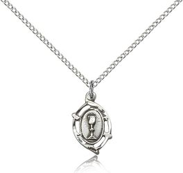 Sterling Silver Communion Medal Pendant" itemprop="image