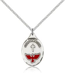 Sterling Silver Confirmation Medal Pendant" itemprop="image