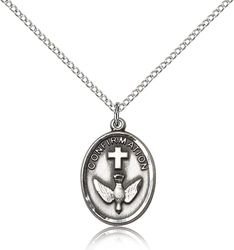 Sterling Silver Confirmation Medal Pendant" itemprop="image