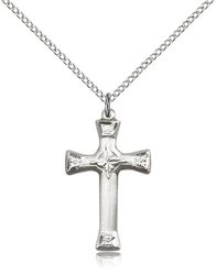 Sterling Silver Cross Medal Pendant" itemprop="image