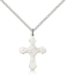 Sterling Silver Cross Medal Pendant" itemprop="image