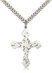 Sterling Silver Cross Medal Pendant" itemprop="image