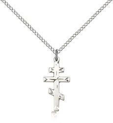 Sterling Silver Cross Medal Pendant" itemprop="image