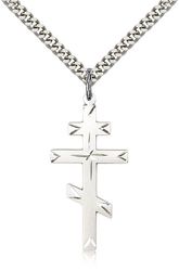 Sterling Silver Cross Medal Pendant" itemprop="image