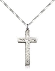 Sterling Silver Cross Medal Pendant" itemprop="image