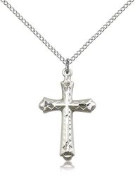 Sterling Silver Cross Medal Pendant" itemprop="image