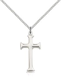 Sterling Silver Cross Medal Pendant" itemprop="image