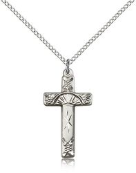 Sterling Silver Cross Medal Pendant" itemprop="image