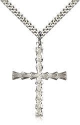 Sterling Silver Cross Medal Pendant" itemprop="image