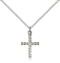 Sterling Silver Cross Medal Pendant" itemprop="image