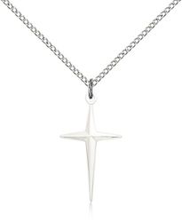 Sterling Silver Cross Medal Pendant" itemprop="image