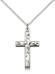 Sterling Silver Cross Medal Pendant" itemprop="image