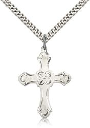 Sterling Silver Cross Medal Pendant" itemprop="image