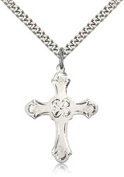 Sterling Silver Cross Medal Pendant" itemprop="image