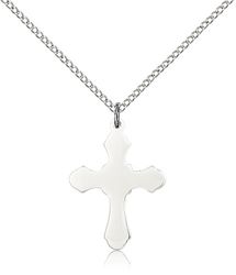 Sterling Silver Cross Medal Pendant" itemprop="image