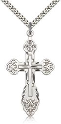 Sterling Silver Cross Medal Pendant" itemprop="image