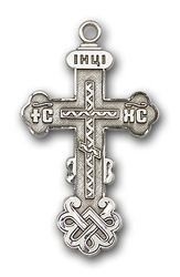 Sterling Silver Cross Medal Pendant" itemprop="image