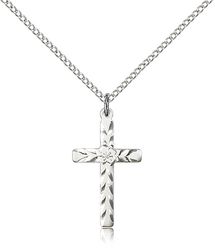 Sterling Silver Cross Medal Pendant" itemprop="image