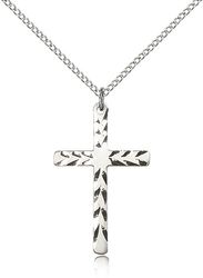 Sterling Silver Cross Medal Pendant" itemprop="image