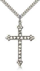 Sterling Silver Cross Medal Pendant" itemprop="image