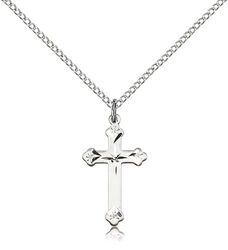 Sterling Silver Cross Medal Pendant" itemprop="image