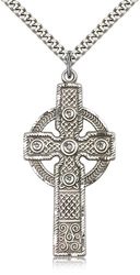 Sterling Silver Cross Medal Pendant" itemprop="image
