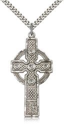 Sterling Silver Cross Medal Pendant" itemprop="image