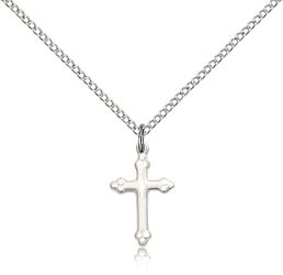 Sterling Silver Cross Medal Pendant" itemprop="image