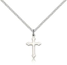 Sterling Silver Cross Medal Pendant" itemprop="image